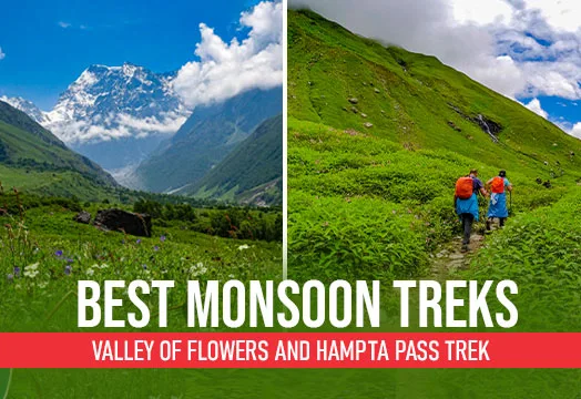 Valley of Flowers and Hampta Pass Trek - Best Monsoon Treks