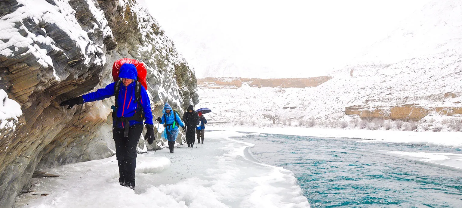 Chadar Trek Frozen River