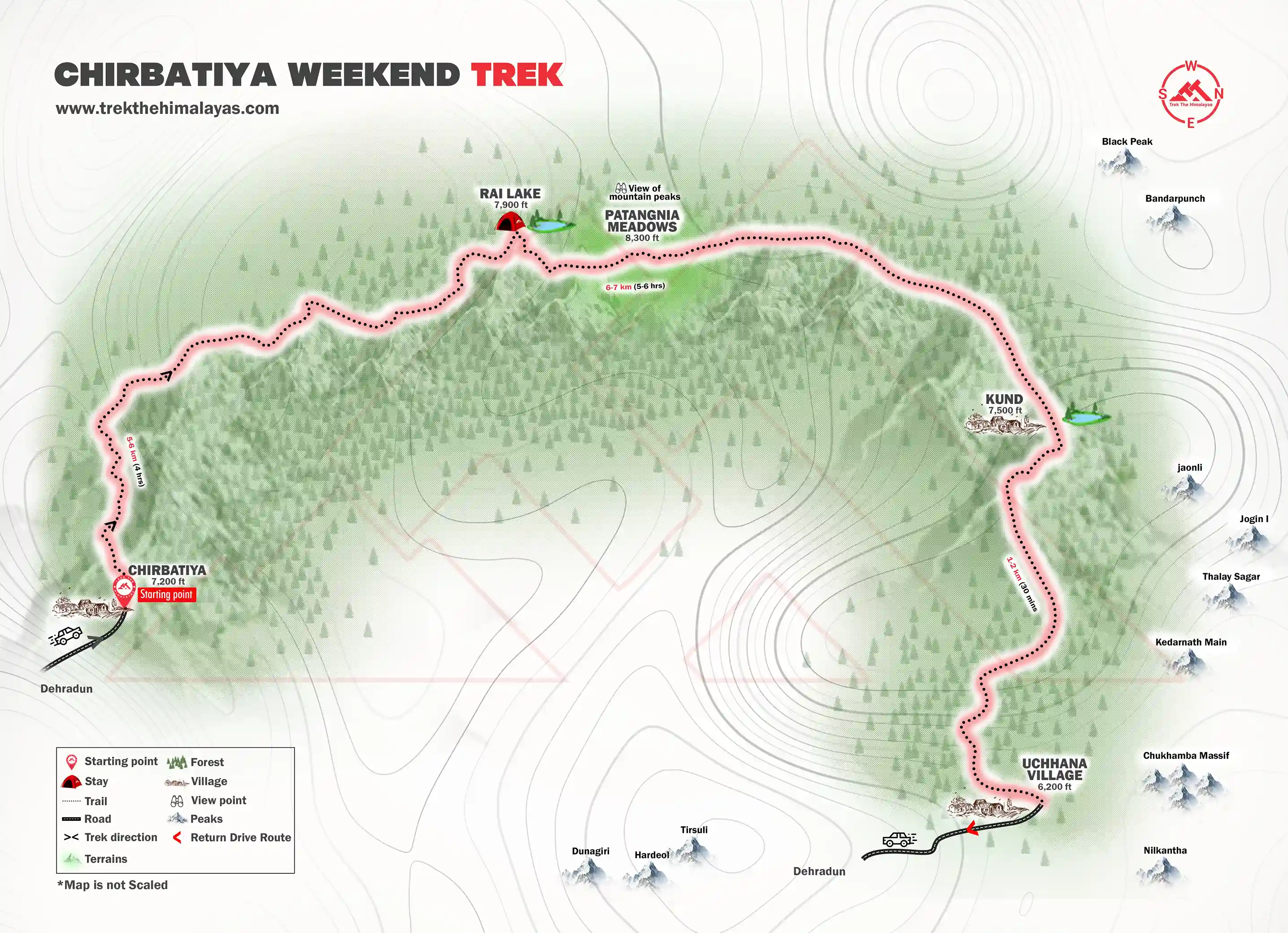 Chirbatiya Weekend Trek  Maps