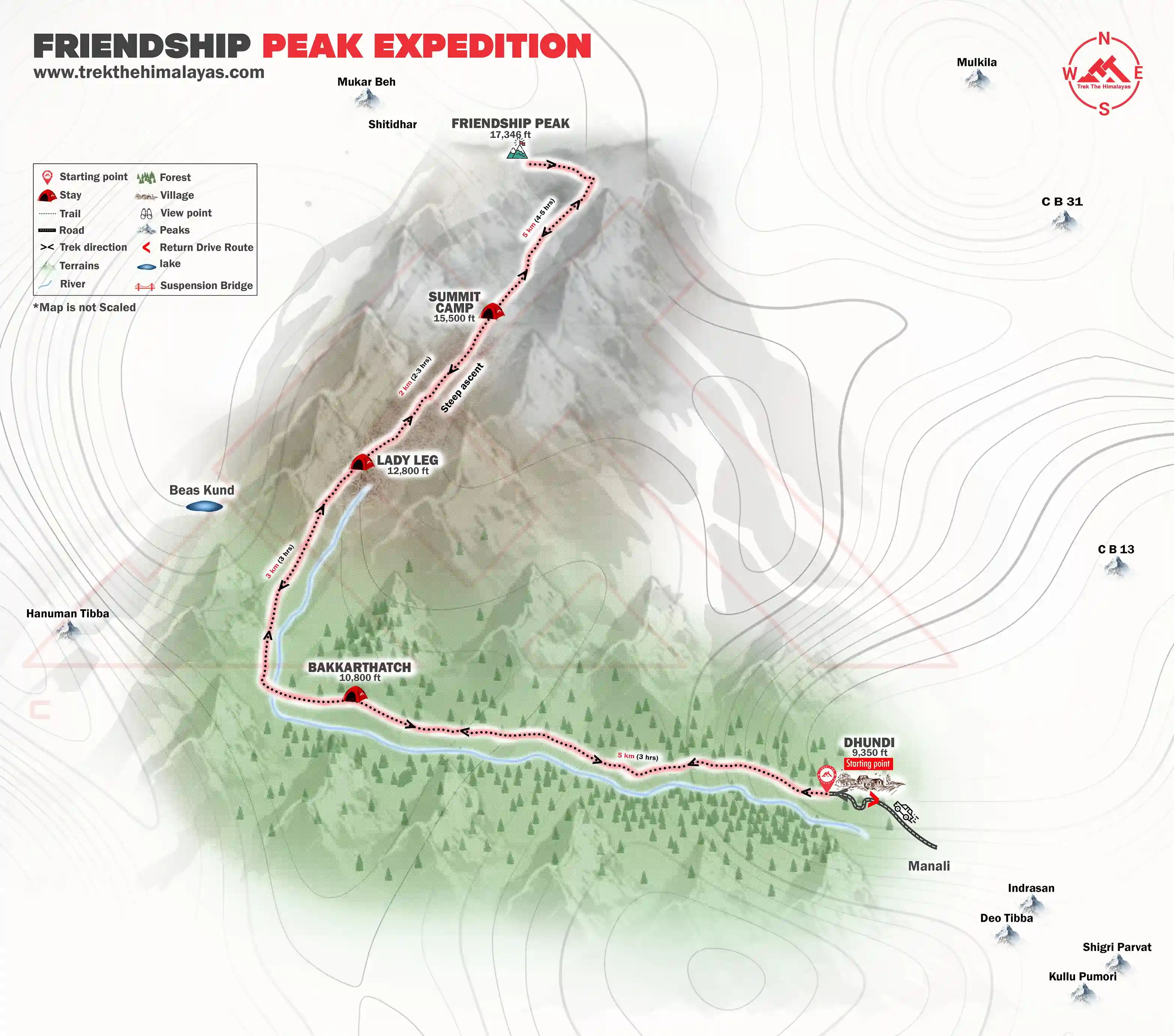 Friendship Peak Expedition Maps