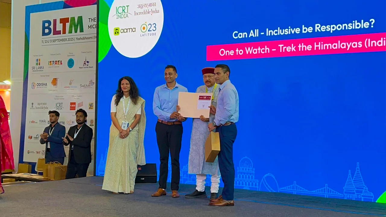 trek the himalayas award, Heal Himala, Trek The Himalayas, ICRT India and Subcontinent Awards 2025, ICRT award, tth won award, sustainable company in trekking, responsible tourism award