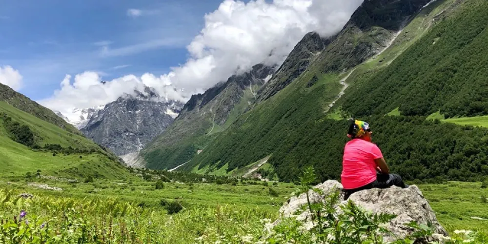 Ideal trekking conditions in Valley of Flowers