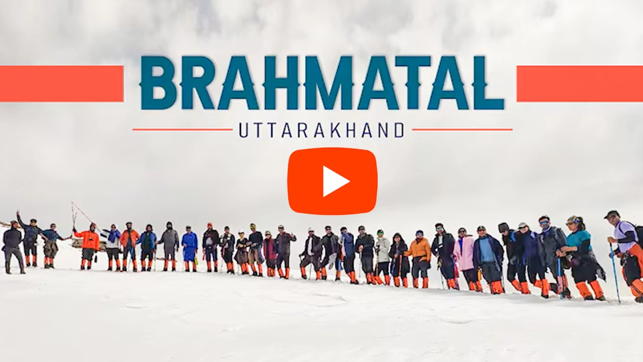 brahmatal trek itinerary, route, map, information, hikes in india, trek the himalayas 