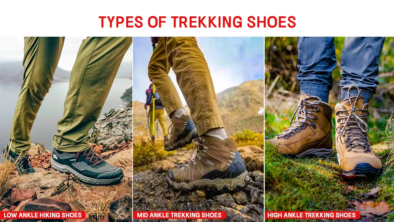 Image shows about the Types of Trekking Shoes