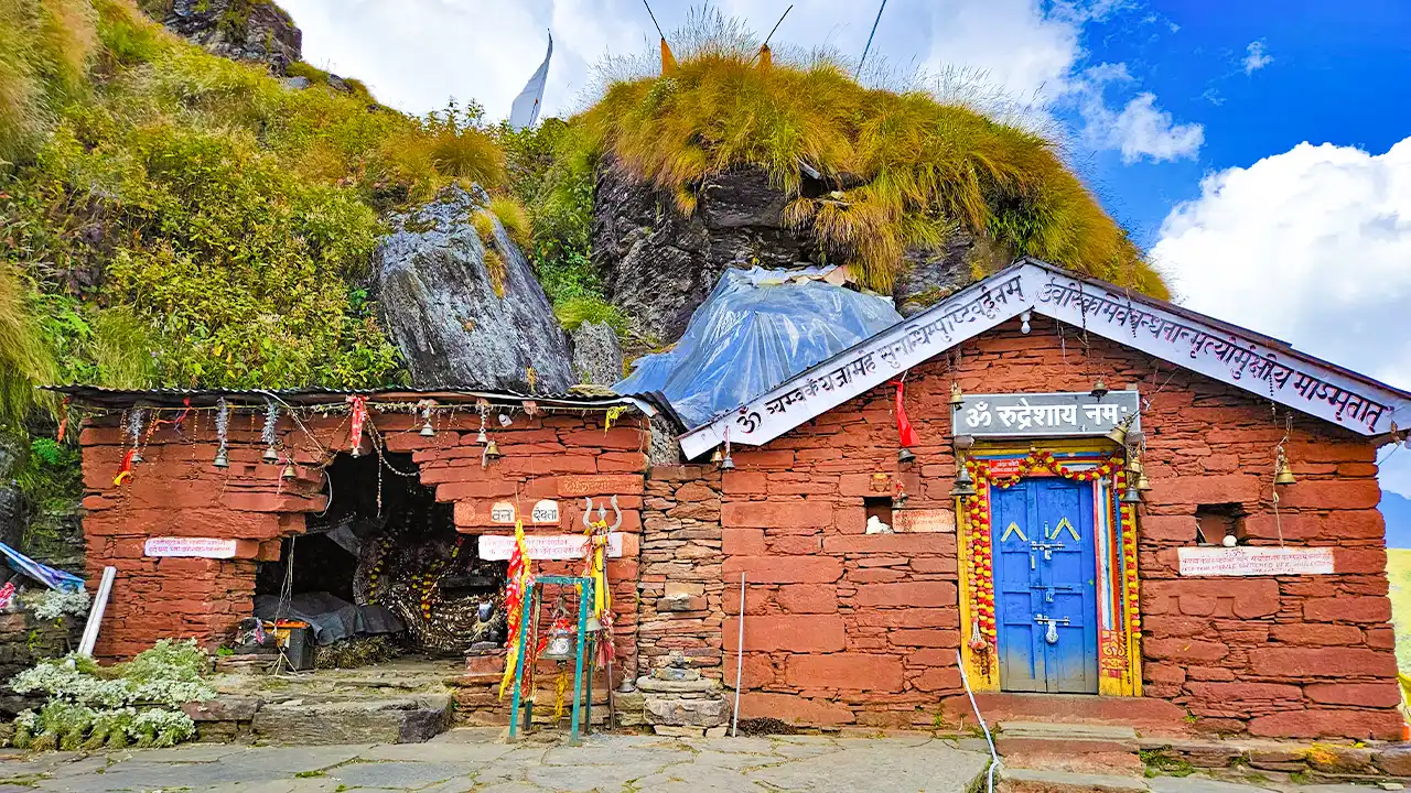 Rudranath Temple, a holy Hindu site from the Panch Kedar