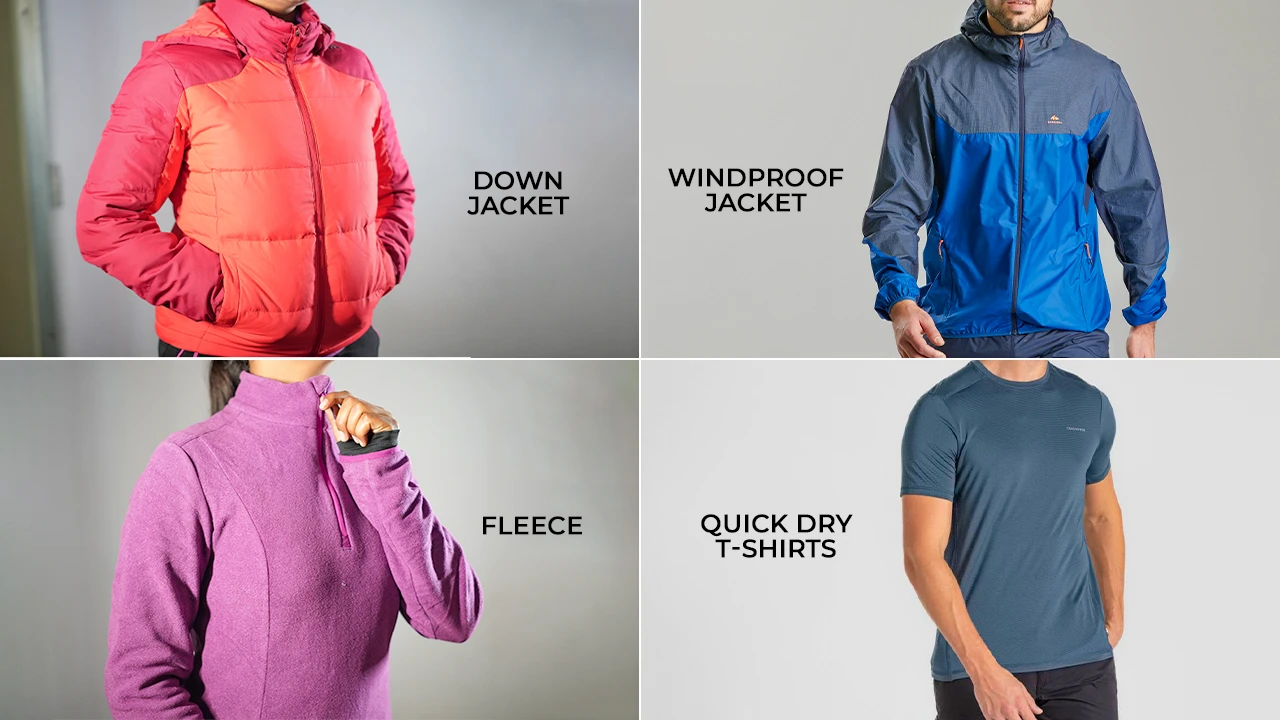 Clothes for high-altitude treks